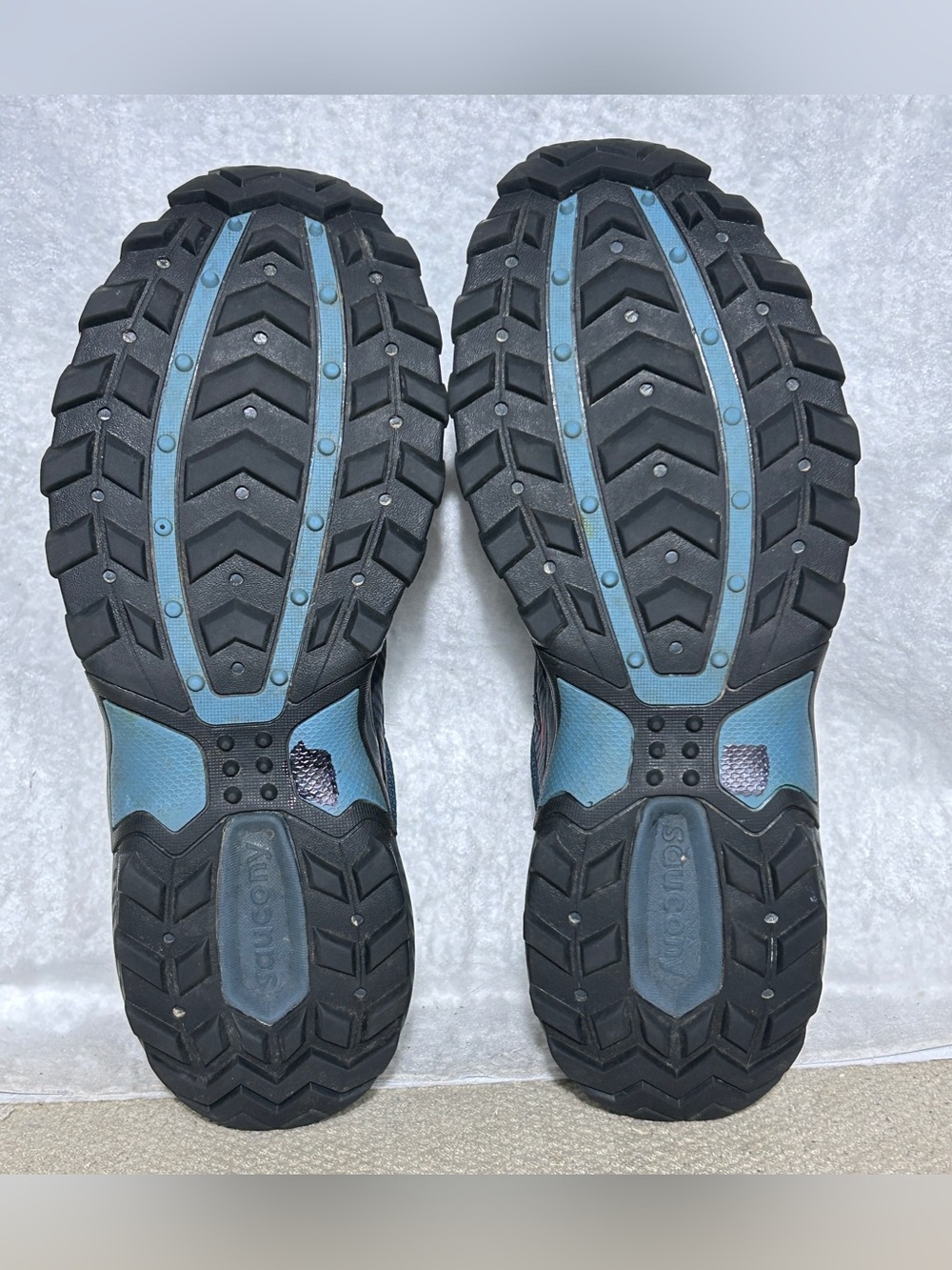 Saucony Excursion TR16 Mens Blue/Black Trail Running Sneakers Shoes SZ 12 Wide - Picture 8 of 11